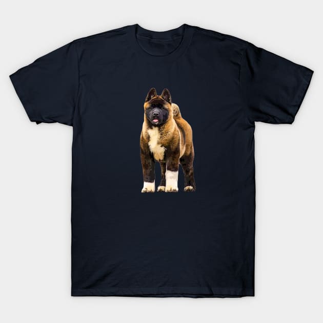 Akita Puppy Dog Akita Inu Love T-Shirt by ElegantCat